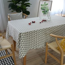 ecody 特芙麗三角桌布, 灰色, 140 x 160 cm