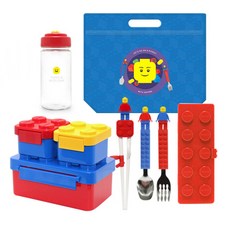 Oxford 積木造型便當盒野餐組, 混色, 1組