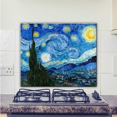 閃耀藝術廚房藝術板梵高星夜, 1個