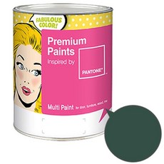 노루페인트 팬톤 멀티 에그쉘광 페인트, 다크그린(19-5513), 1L, 1개