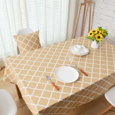 ECODY 方形桌巾, 棕色的, 90 x 90 厘米