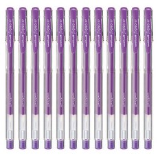 uni uni-ball Signo 標準鋼珠筆 UM-100 0.7mm, 紫色, 12入