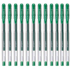 uni uni-ball Signo 標準鋼珠筆 UM-100 0.7mm, 綠色, 12入