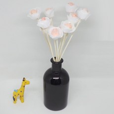아제르퍼시픽 르쁘띠 블랙병 + 미니로즈 플라워스틱 8p, 오렌지, 200ml, 1개
