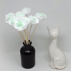 aser PACIFIC L'ESPRIT黑色擴香瓶+迷你玫瑰花擴香棒 8入, 綠色, 100毫升, 1組