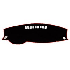 BlueCode 天鵝絨儀表板避光墊 現代 + 防塵袋, Genesis 14~15年 (中央 無/HUD 無), 霧面黑 + 橘色