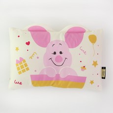 Disney 迪士尼 造型枕套+超細纖維枕芯, 小豬款