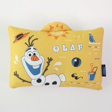 Disney 迪士尼 造型枕套+超細纖維枕芯, 黃色 雪寶款