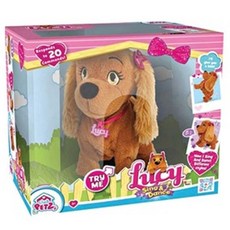 밤나무 루시 작동동물인형, 혼합 색상, 1개