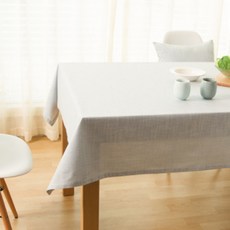ECODY 素色輕薄桌巾, 白色的, 60 x 60 厘米