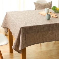 ECODY 素色輕薄桌巾, 棕色, 130 x 160 厘米