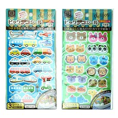 키친구 도시락픽 스티커 교통수단 3p + 애니멀 3p, 1세트