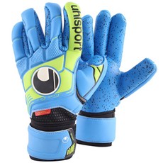 uhlsport Eliminator Super Grip Fingers 守門員手套 UL-G19503, 黑色+藍色+電源綠色