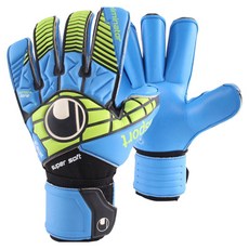 울스포츠 엘리미네이터 수퍼소프트 롤핑거 골키퍼장갑 UL-G16703, 블랙 + 블루 + 파워그린, 1개