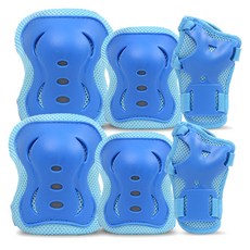 K1 兒童直排護膝 2p + 肘部 2p + 手腕 2p, 藍色