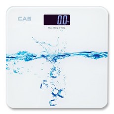 카스 디지털 체중계, HE-59, 화이트바디 + 아이스워터, 1개
