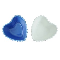 Baram Attium 愛心碗, 奶油白, 寧靜藍, 2個