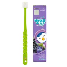 Pororo STB蒲公英360度孩童牙刷+Pororo葡萄味牙膏 50g, 綠色, 1組