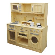 바오 토리 키친 원목 주방놀이, 혼합 색상, 1개