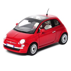 MOTOR MAX 1/18 菲亞特 Nuova 500, 紅色的