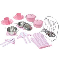 Hb Car Pentry 金屬炊具廚房遊戲配件 26 件套, 混色, 1組