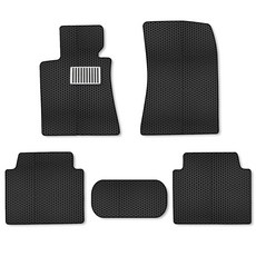 미소 이중 벌집 카매트 일반형 + 메탈 레이싱 발판 패드, 현대 제네시스BH (2012년 ~ 2012년), 블랙