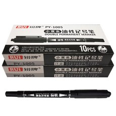 BlueMato 油性筆 PY-1005, 黑色, 20支