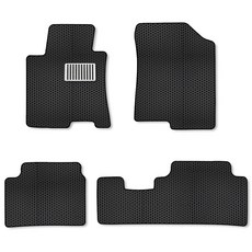 미소 이중 벌집 카매트 일반형 + 메탈 레이싱 발판 패드, 현대 신형 i30 GD (2011년 ~ 2016년), 블랙