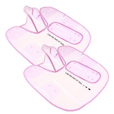 Petnine 狗貓防水雨衣 斗篷連帽 2入, 透明粉紅色