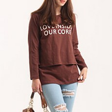 Eomjjang 印花哺乳上衣