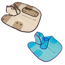 Petnine 狗與貓 防水雨衣 斗篷連帽 2件組, 黑色 + 灰色, 藍色