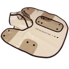 Petnine 狗貓防水雨衣 斗篷連帽, 黑色 + 灰色