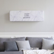 BEBE DECO 3層彈性分離式空調防塵罩 大理石紋款, 白色的