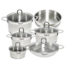 한일스텐레스 발레리 삼중바닥 IH 냄비 6종, 1세트, 편수 16cm + 18cm + 20cm + 곰솥 24cm + 전골 24cm + 스티머 24cm
