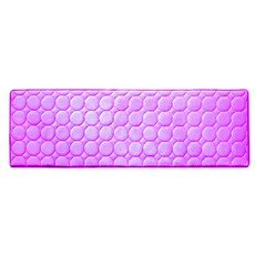 ARES 素色圓形廚房地墊, 紫色的