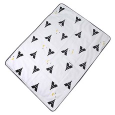 에프랑 피카부 밤부 유아 방수요, 블랙, 1개