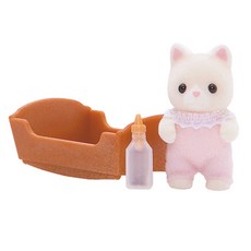 실바니안패밀리 실크고양이 아기 바구니 인형 5066, 1세트