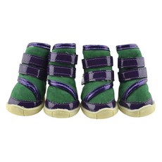 아울리빙 투라인 스노우부츠 반려동물 신발, 그린, 1개