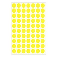 블루마토 스티커3 A 원스티커 70p x 10개입 노랑, 8개