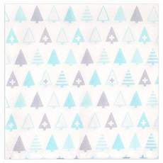 Bonnichon 無螢光劑棉紗布毯, CandytreeBlue