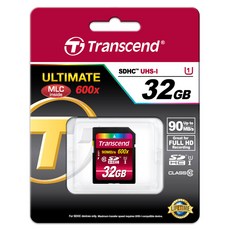 Transcend 創見 通用 SDHC UHS-I Class10 600X 存儲卡, 32GB
