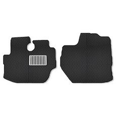 The Zone 蜂巢標準型汽車腳踏墊 + 賽車踏板, 現代 Porter 2 (分離式/駕駛座 + 副駕駛座), 黑色