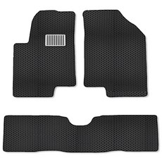 더존 벌집 카매트 일반형 + 레이싱 발판패드, 기아 쏘울 (전기차불가), 블랙