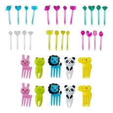 키친구 동물 포크픽 10p + 보석픽 24p, 1세트