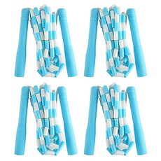 XPD 塑膠竹節跳繩 4入, 藍色