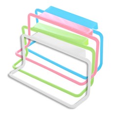 Maket Gamseong 櫥櫃門背式單桿毛巾架, 隨機發貨, 4個