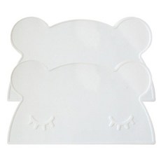 Maket Gamseong 小熊造型矽膠桌墊 2入, 白色的, 46 x 28 厘米