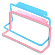 Maket Gamseong 櫥櫃門背式單桿毛巾架, 隨機發貨, 2個