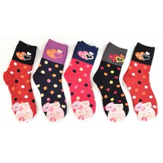 孕婦圓點印花睡眠襪 5雙, 隨機出貨