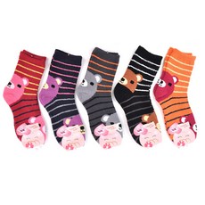 小熊圖案孕婦睡眠長襪 5雙, 隨機出貨